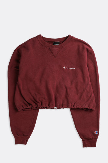 Rework Champion Cinched Crop Sweatshirt - XL