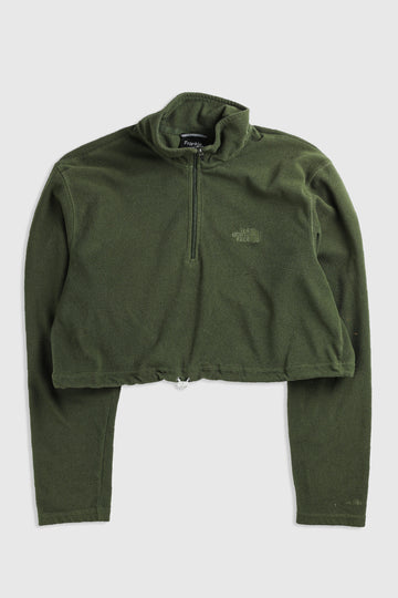 Rework North Face Crop Fleece Sweater - XL